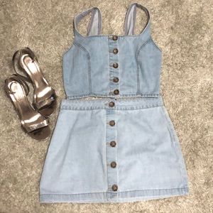 Two piece denim set